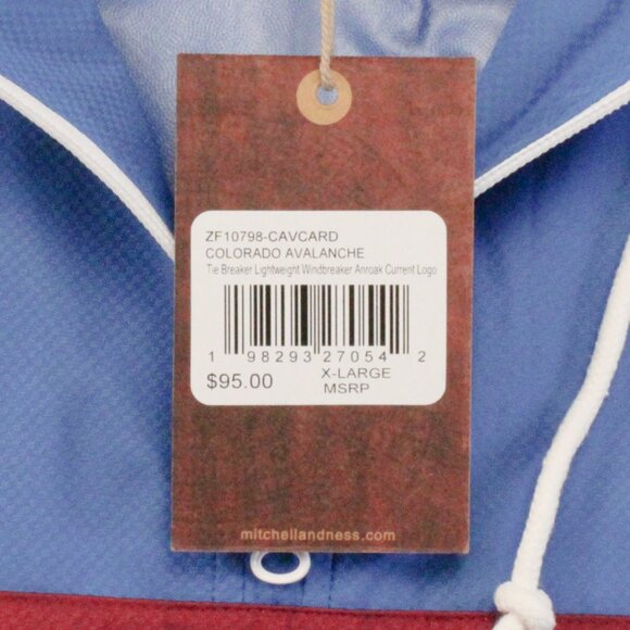 Colorado Avalanche Hooded Long Sleeve Windbreaker Jacket Men's Size XL - Picture 5 of 11